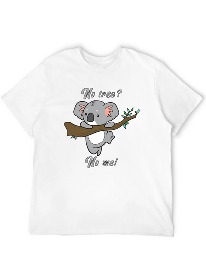 Koala No Tree No Me Graphic T-Shirt - Black
