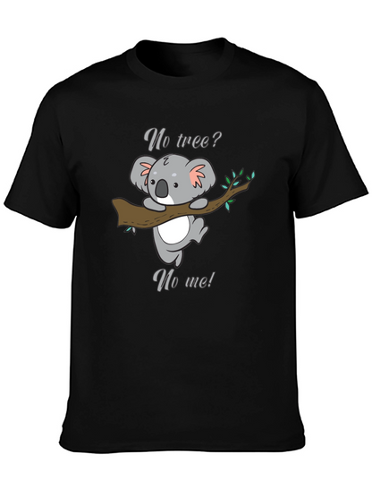 Koala No Tree No Me Graphic T-Shirt - Black