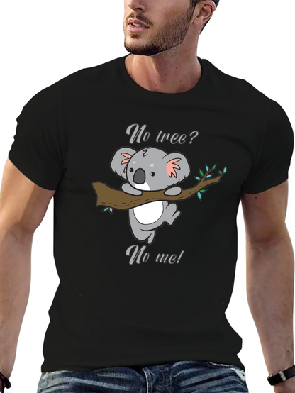 Koala No Tree No Me Graphic T-Shirt - Black