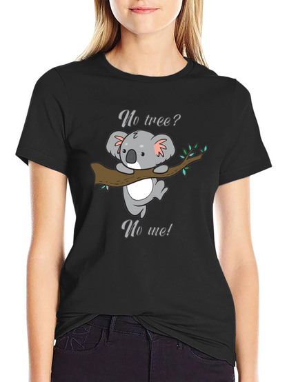 Koala No Tree No Me Graphic T-Shirt - Black