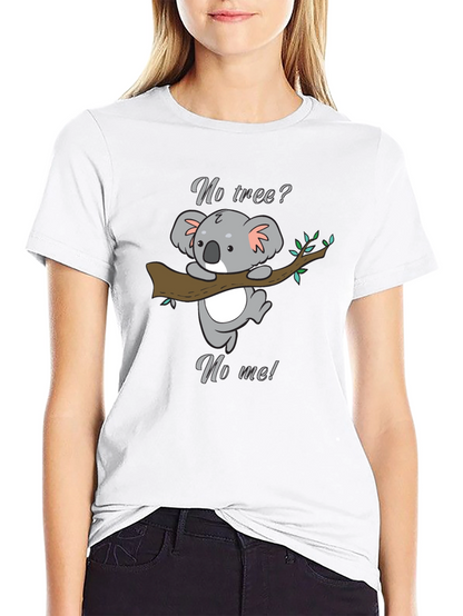 Koala No Tree No Me Graphic T-Shirt - Black