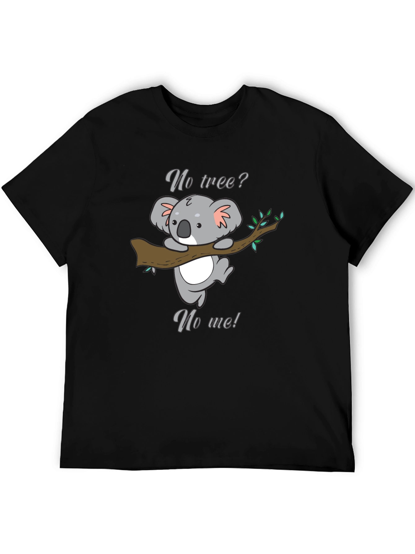 Koala No Tree No Me Graphic T-Shirt - Black