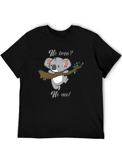 Koala No Tree No Me Graphic T-Shirt - Black