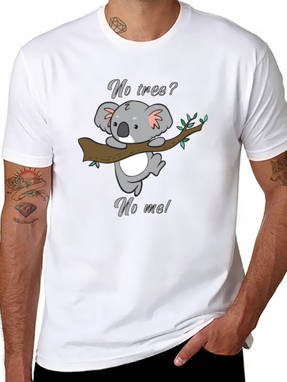 Koala No Tree No Me Graphic T-Shirt - Black