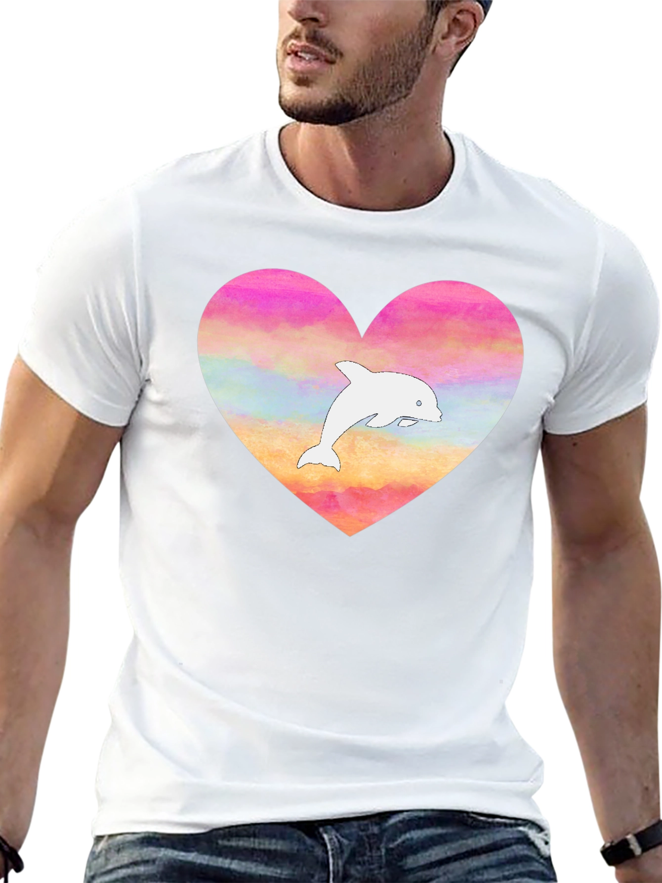 Heart Dolphin T-Shirt