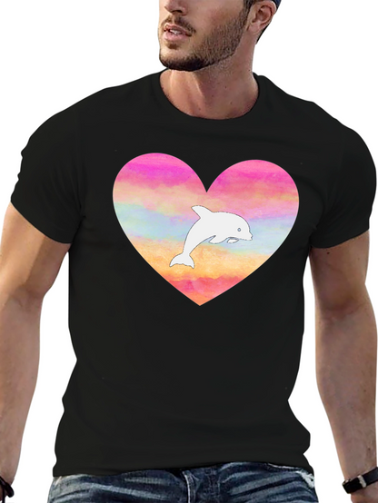 Heart Dolphin T-Shirt