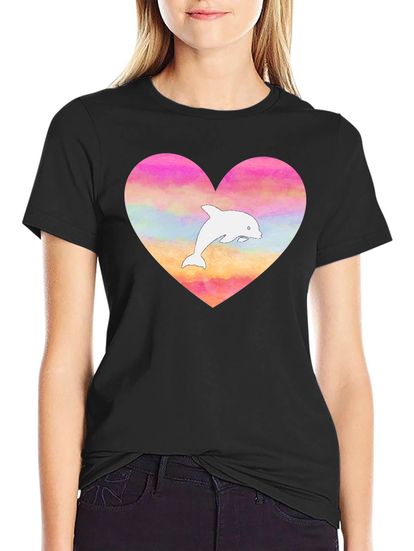 Heart Dolphin T-Shirt