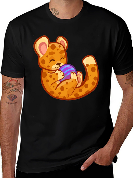 Cute Cheetah Holding Egg T-Shirt