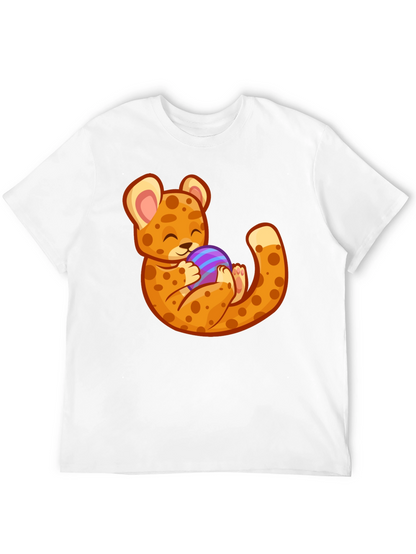 Cute Cheetah Holding Egg T-Shirt