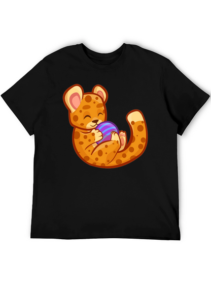 Cute Cheetah Holding Egg T-Shirt