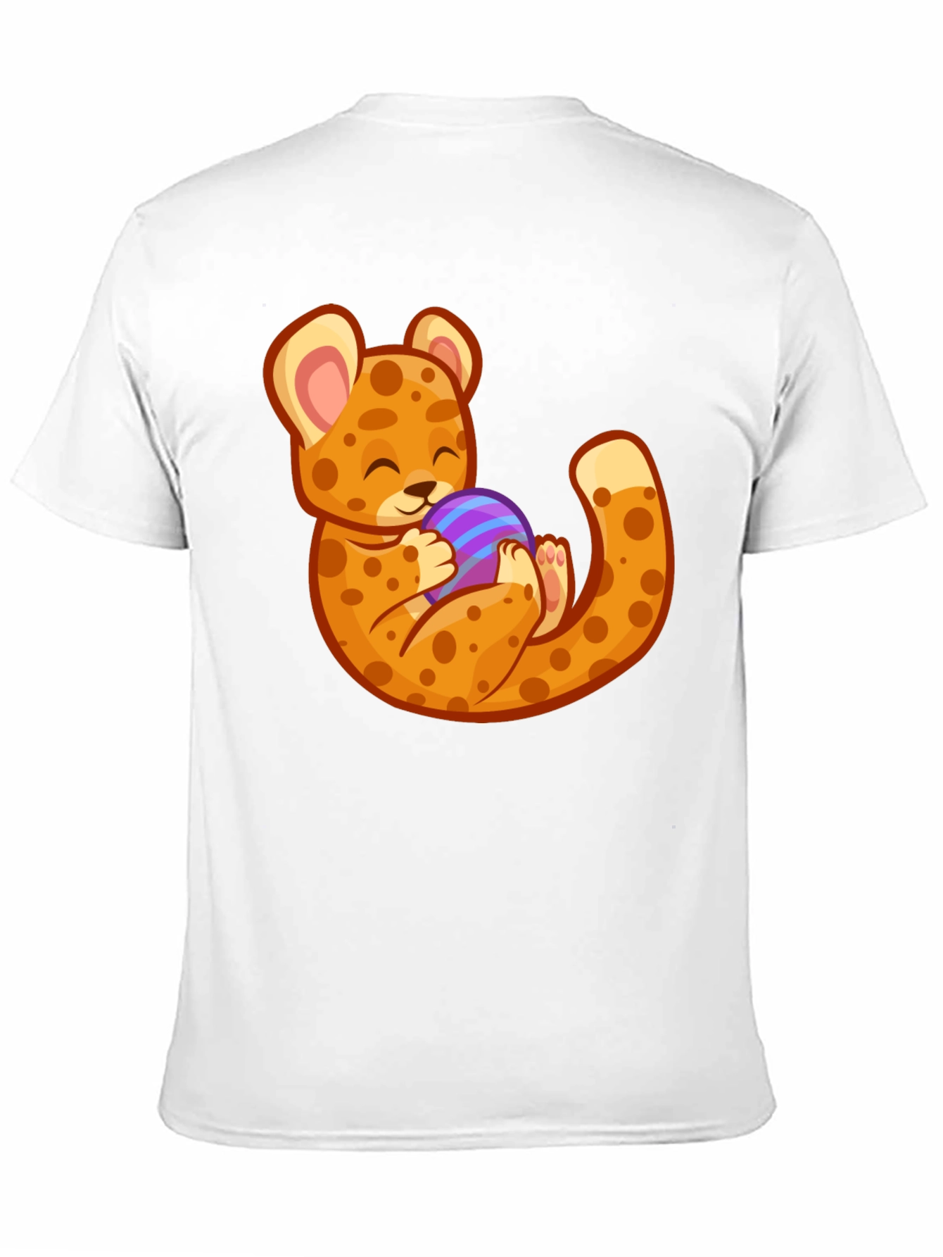 Cute Cheetah Holding Egg T-Shirt