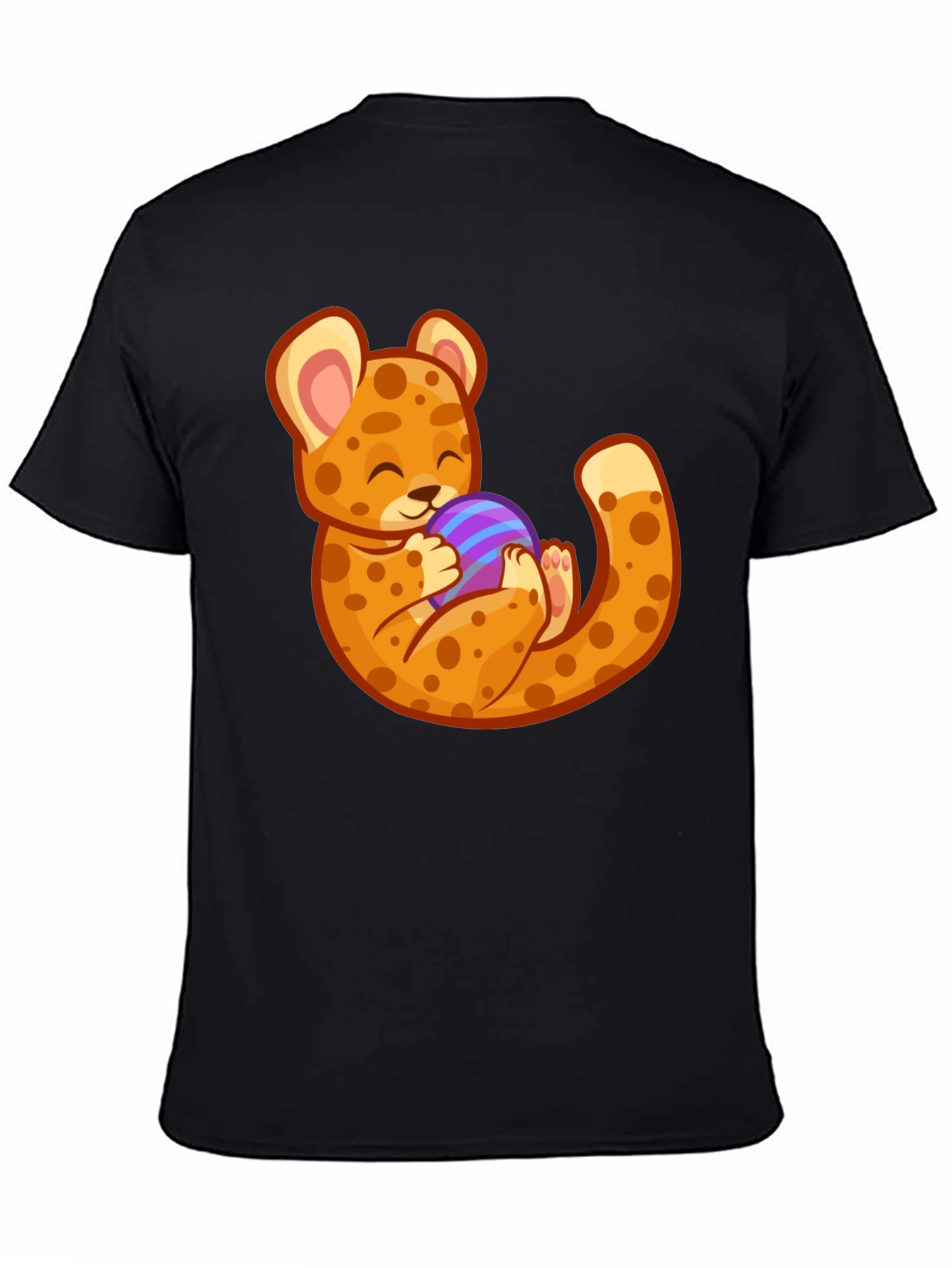 Cute Cheetah Holding Egg T-Shirt