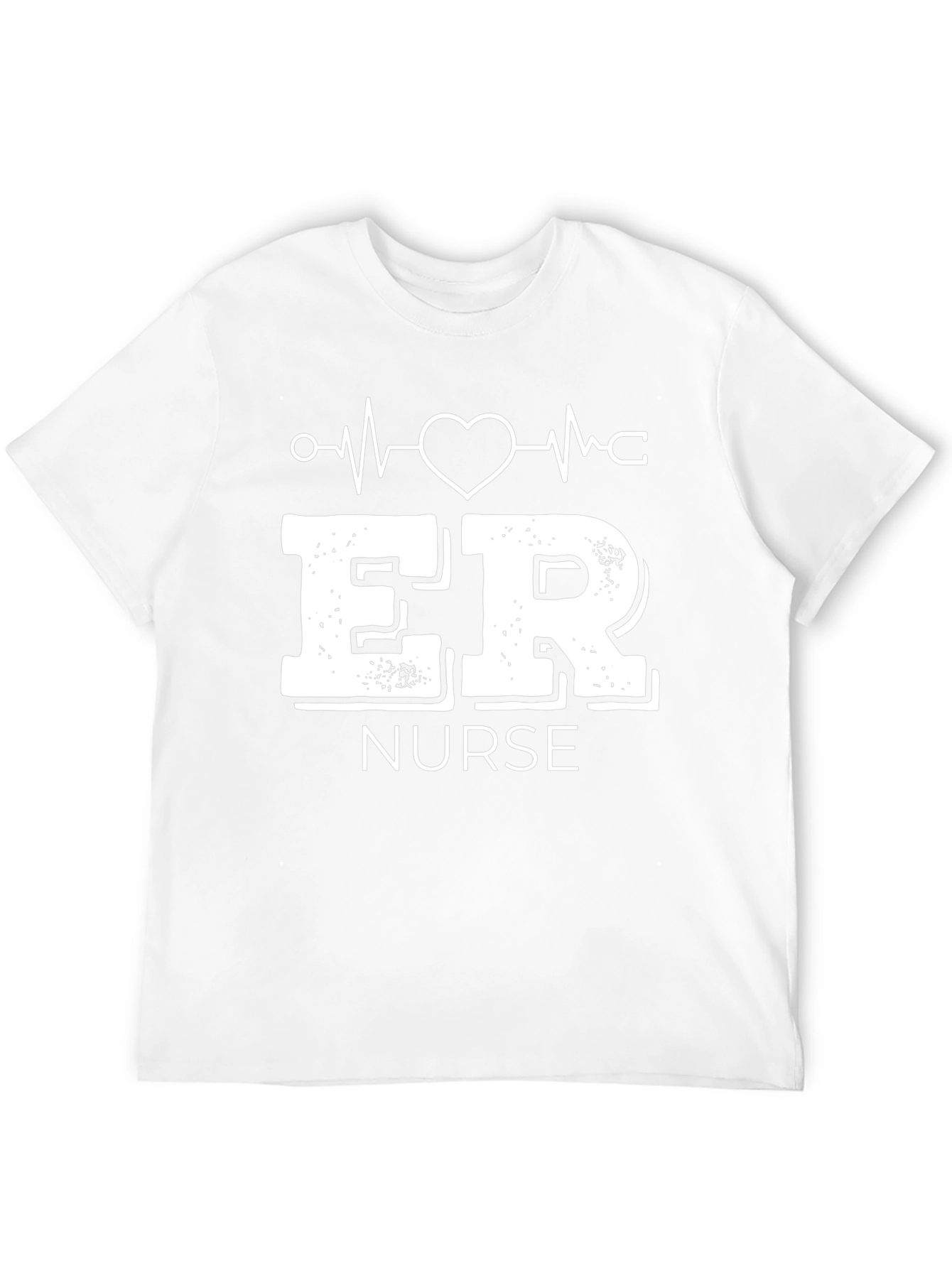 ER Nurse Graphic T-Shirt - Black Crew Neck