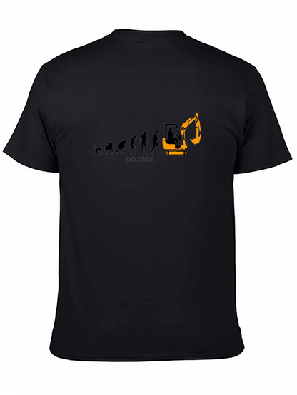 Evolution Excavator Black Graphic Tee