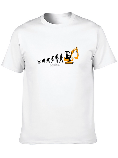 Evolution Excavator Black Graphic Tee