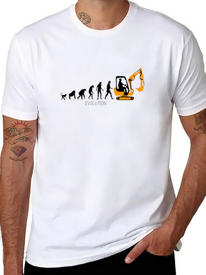 Evolution Excavator Black Graphic Tee