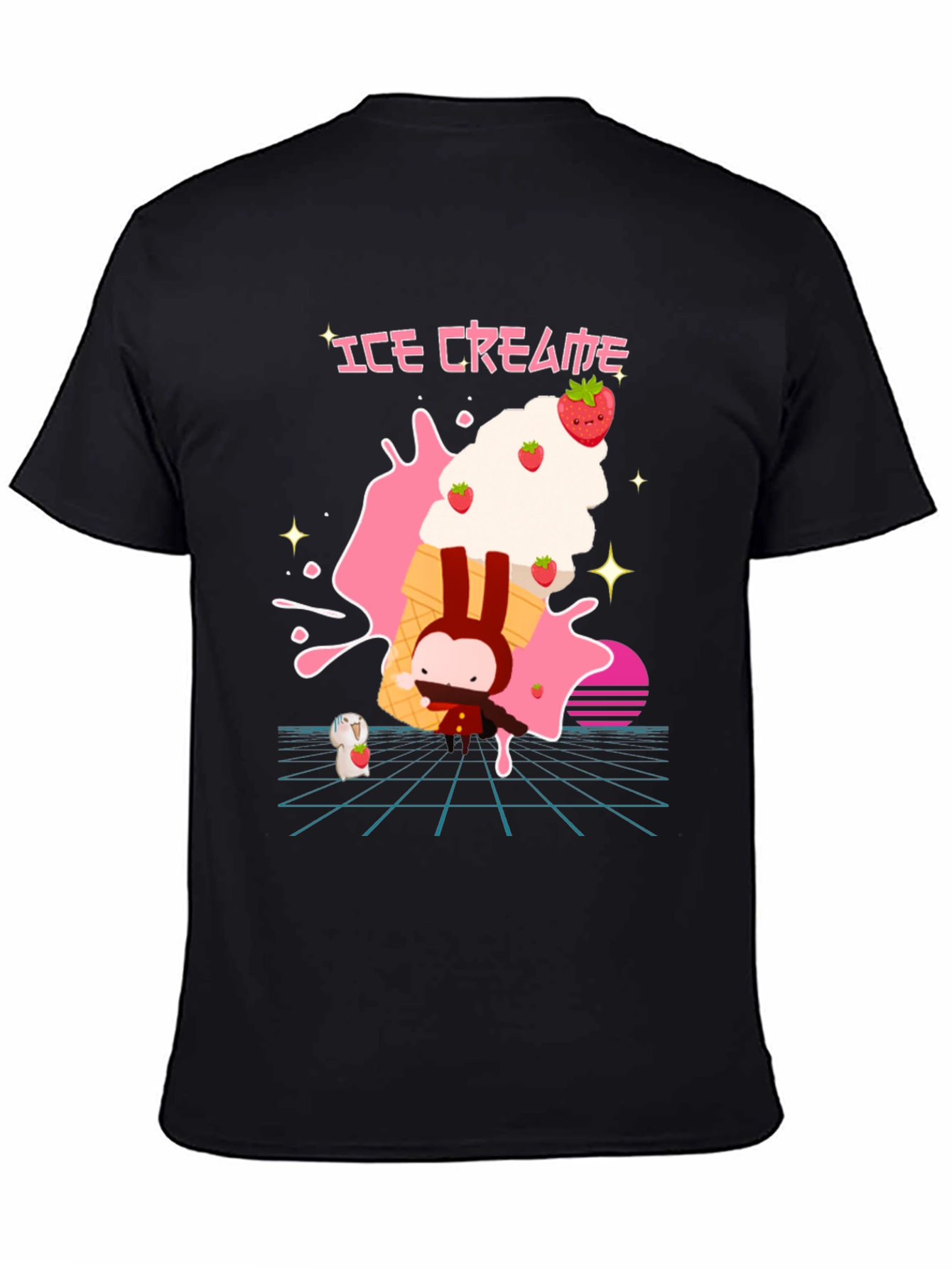 Ice Cream Bunny Graphic Tee