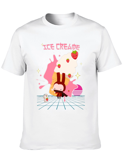 Ice Cream Bunny Graphic Tee