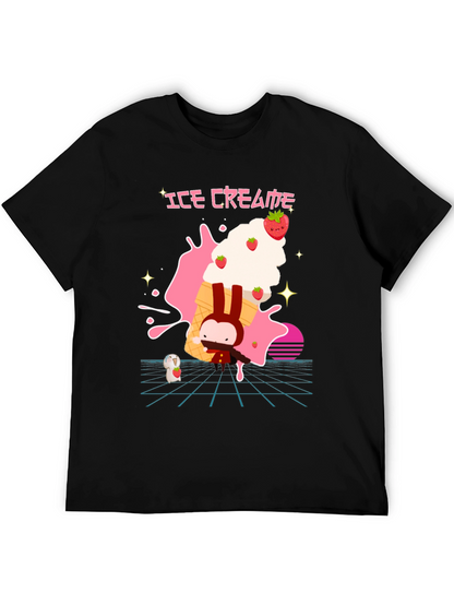 Ice Cream Bunny Graphic Tee