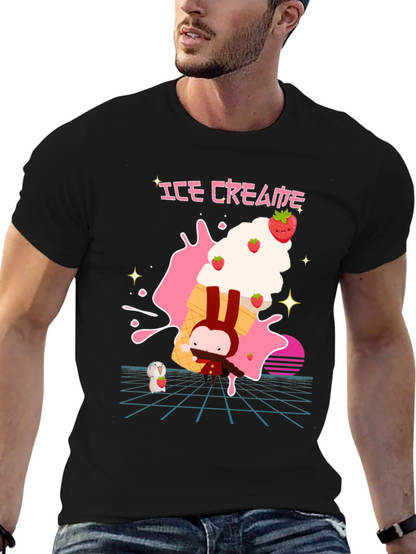 Ice Cream Bunny Graphic Tee
