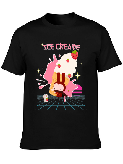 Ice Cream Bunny Graphic Tee