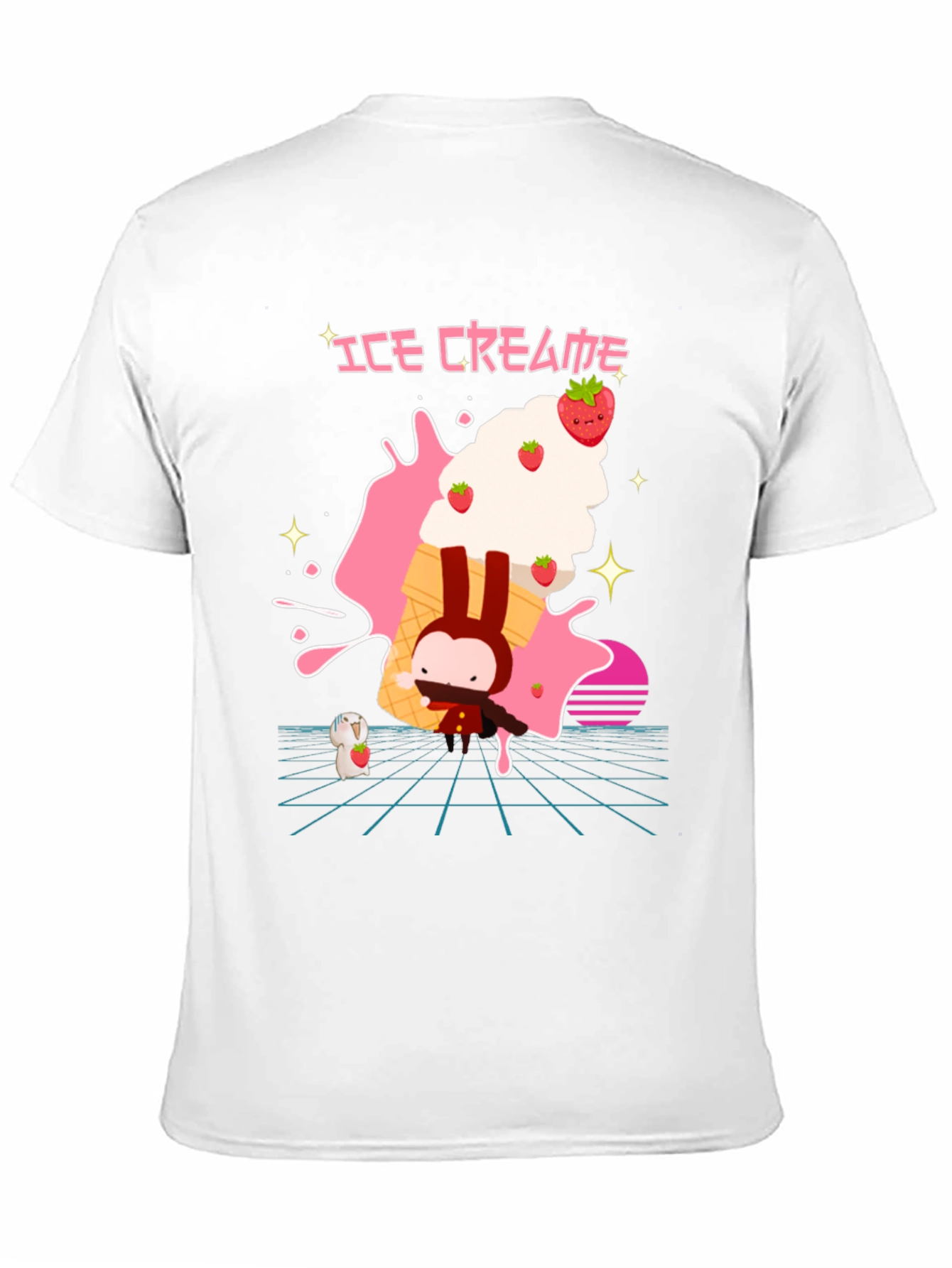 Ice Cream Bunny Graphic Tee