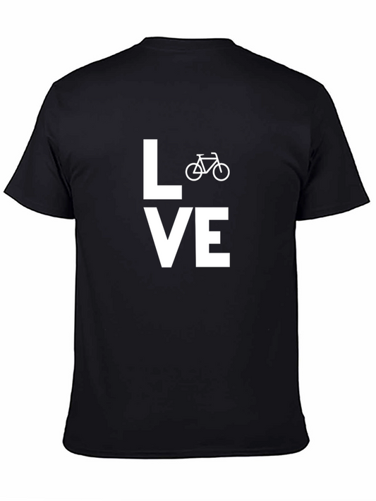 Love Biking Tee - Black Casual T-Shirt