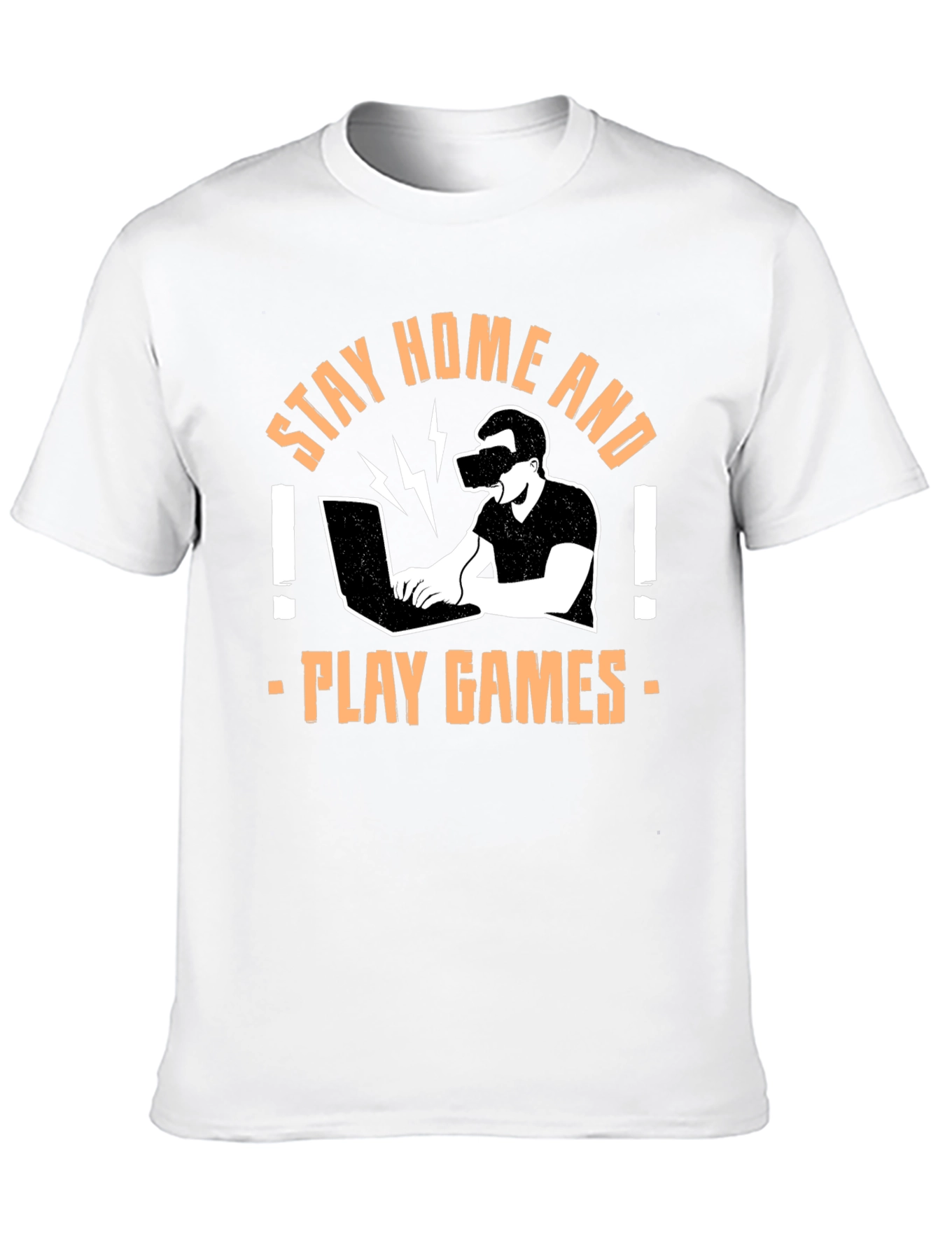 Stay Home and Play Games Graphic T-Shirt