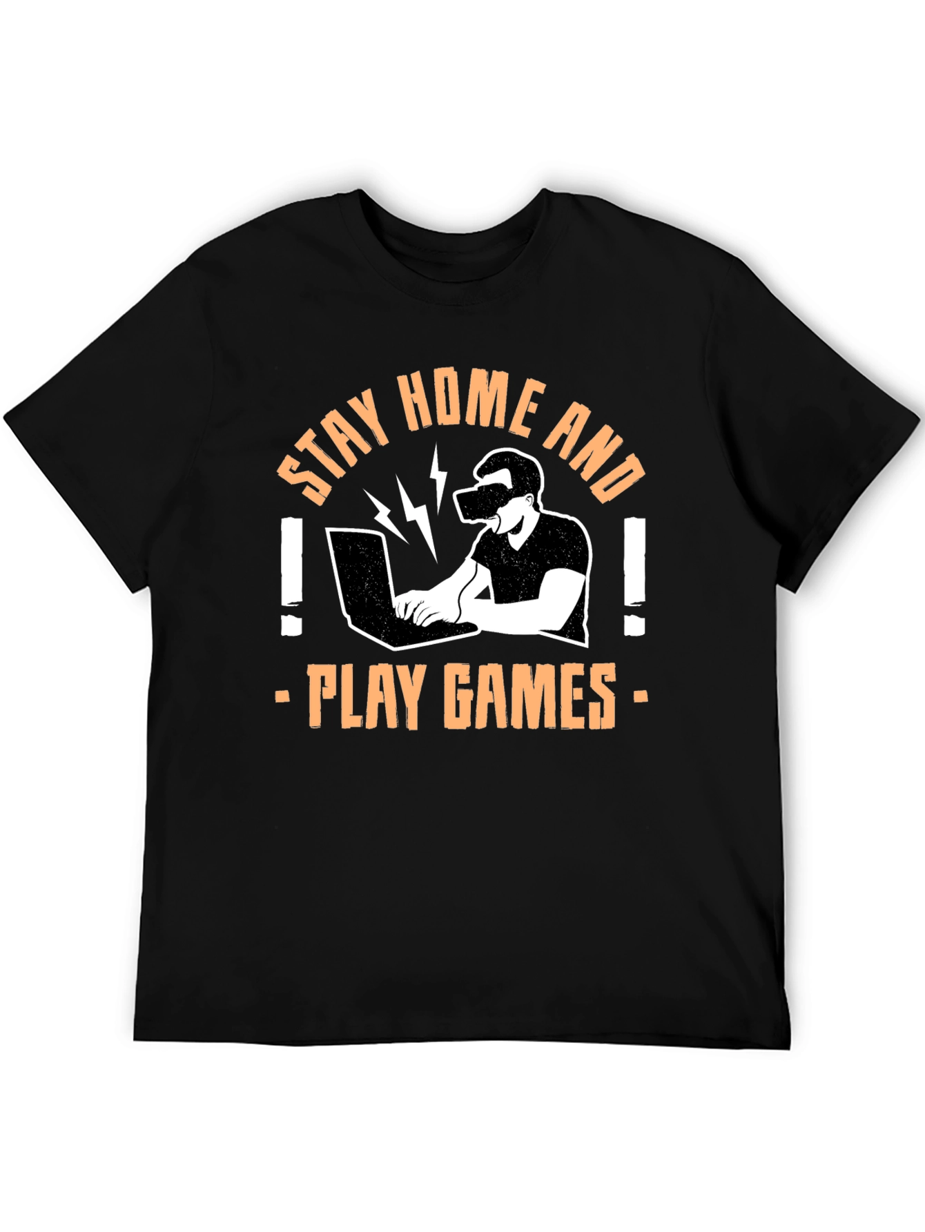 Stay Home and Play Games Graphic T-Shirt