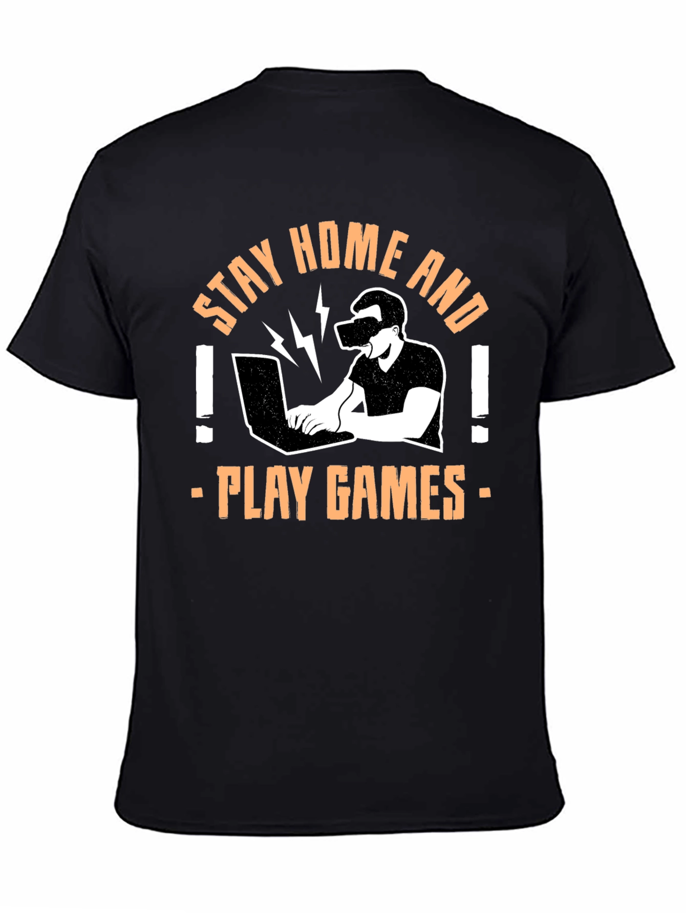 Stay Home and Play Games Graphic T-Shirt