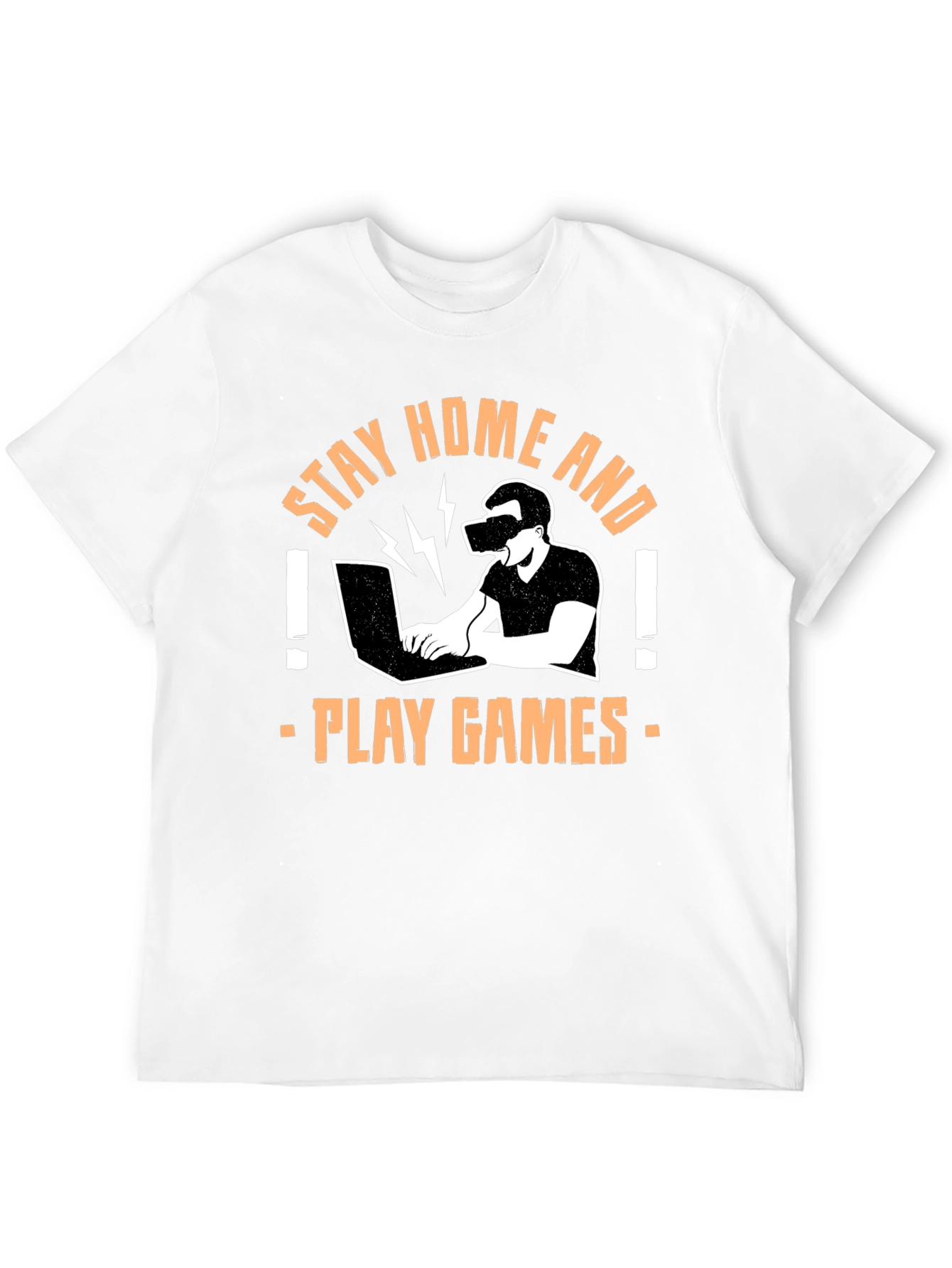 Stay Home and Play Games Graphic T-Shirt