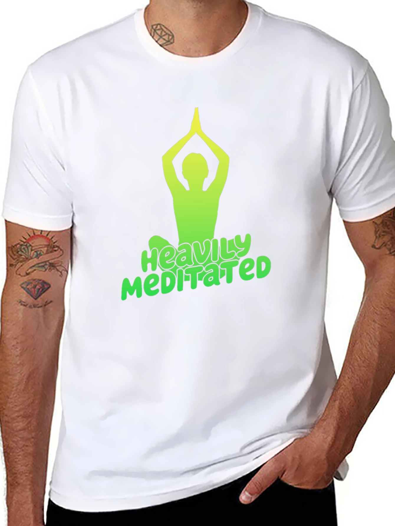 Heavily Meditated Black T-Shirt