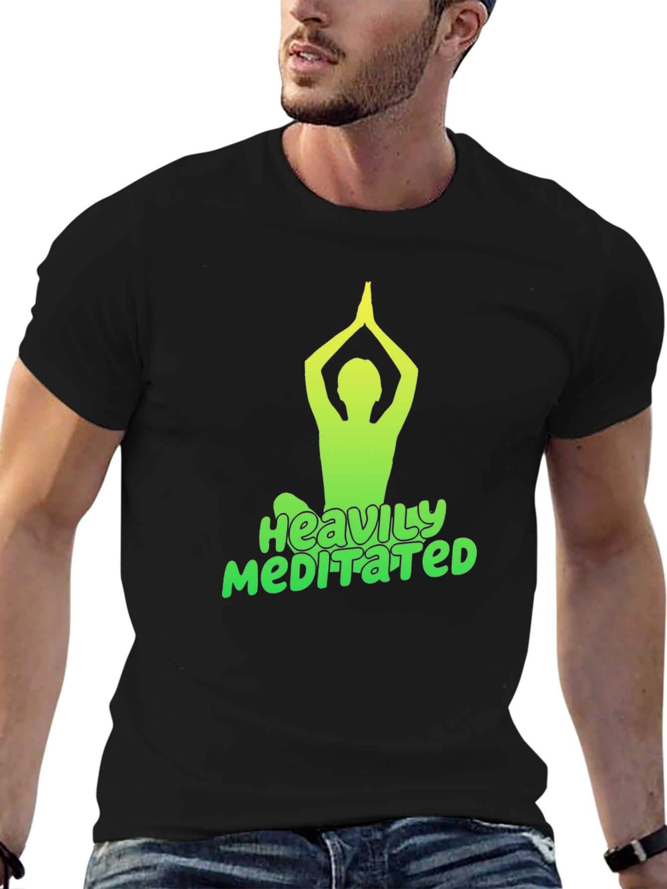 Heavily Meditated Black T-Shirt