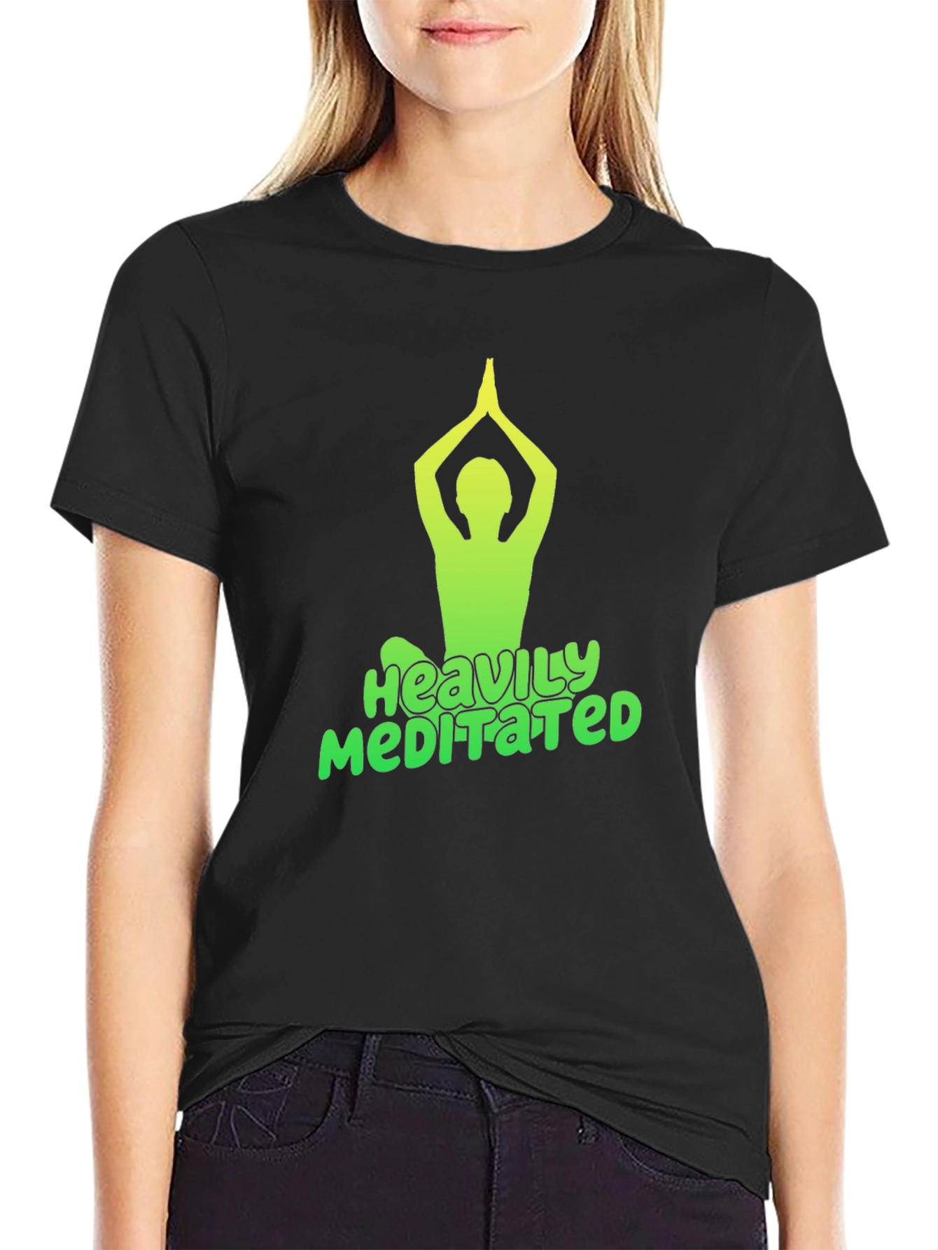 Heavily Meditated Black T-Shirt