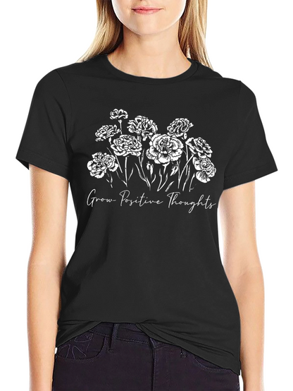 Grow Positive Thoughts Graphic T-Shirt