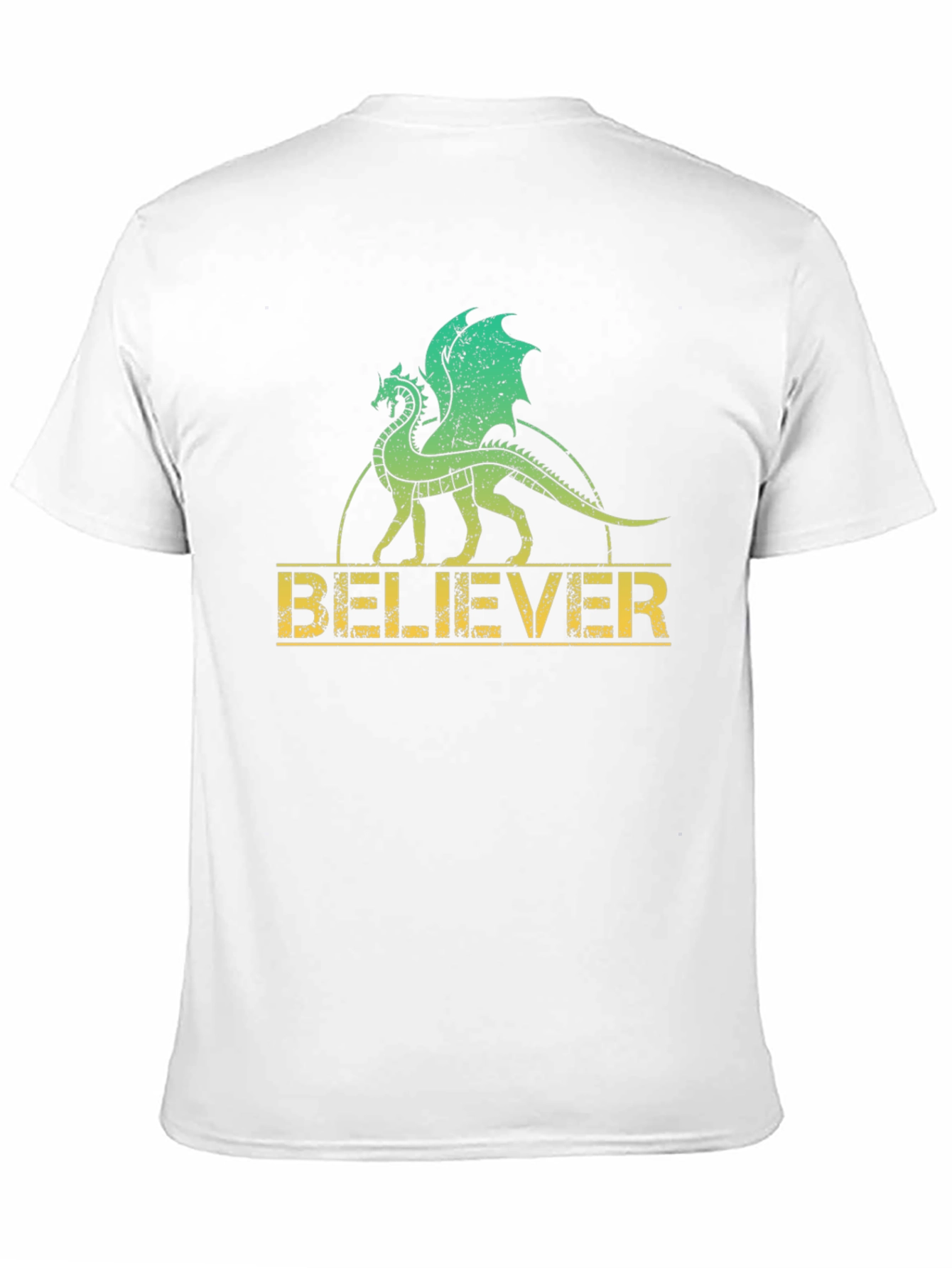 Believer Dragon Graphic Tee - Black