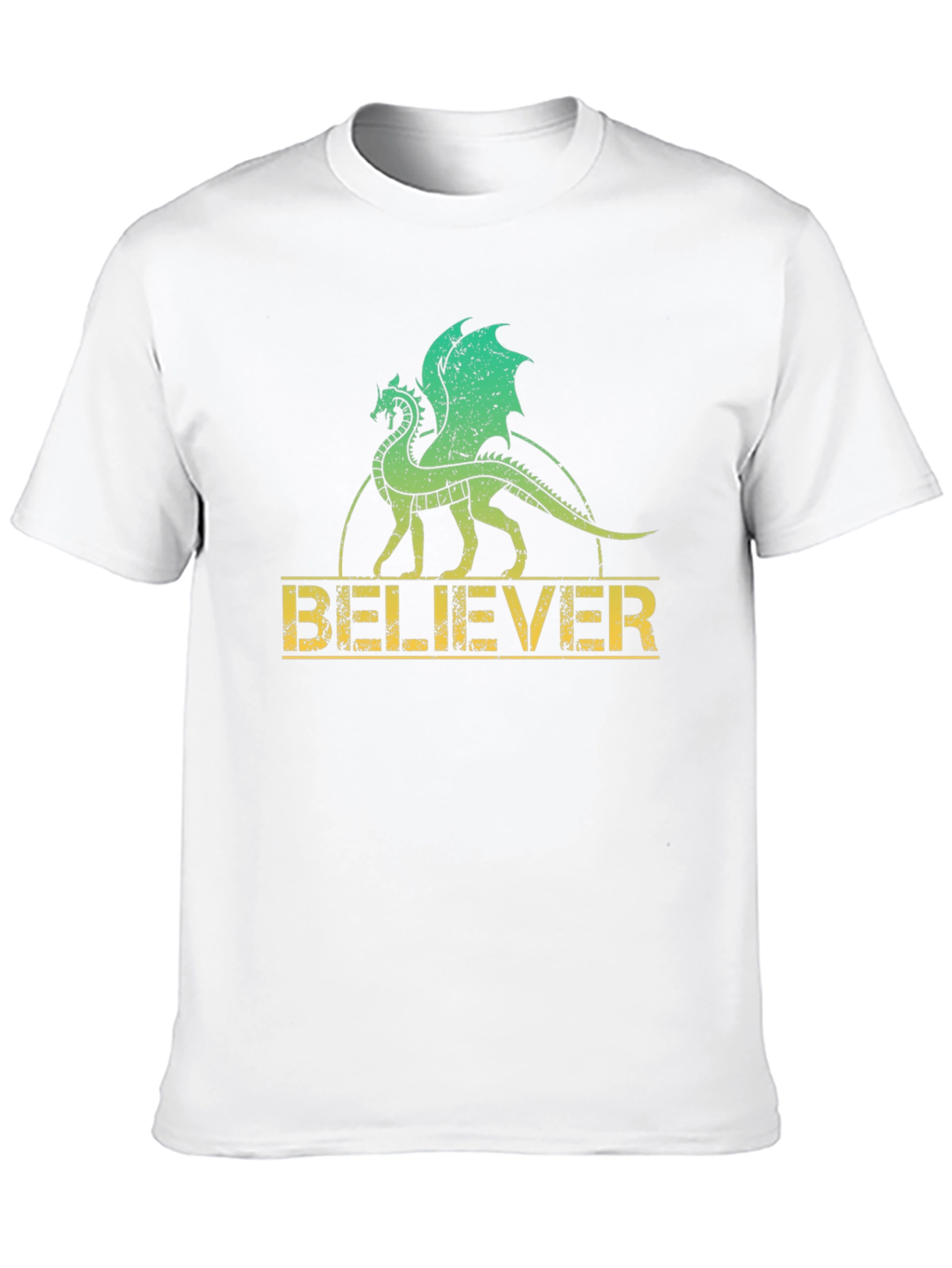 Believer Dragon Graphic Tee - Black