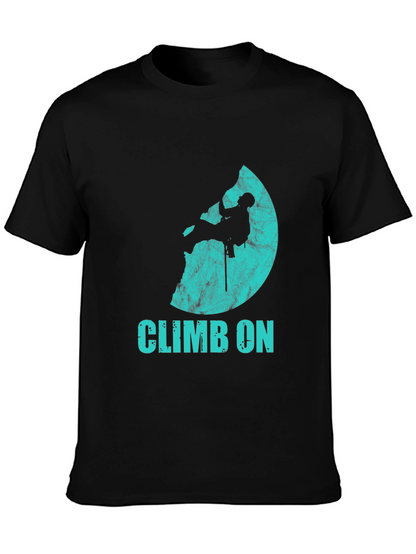 Climb On Graphic T-Shirt - Rock Climbing Tee