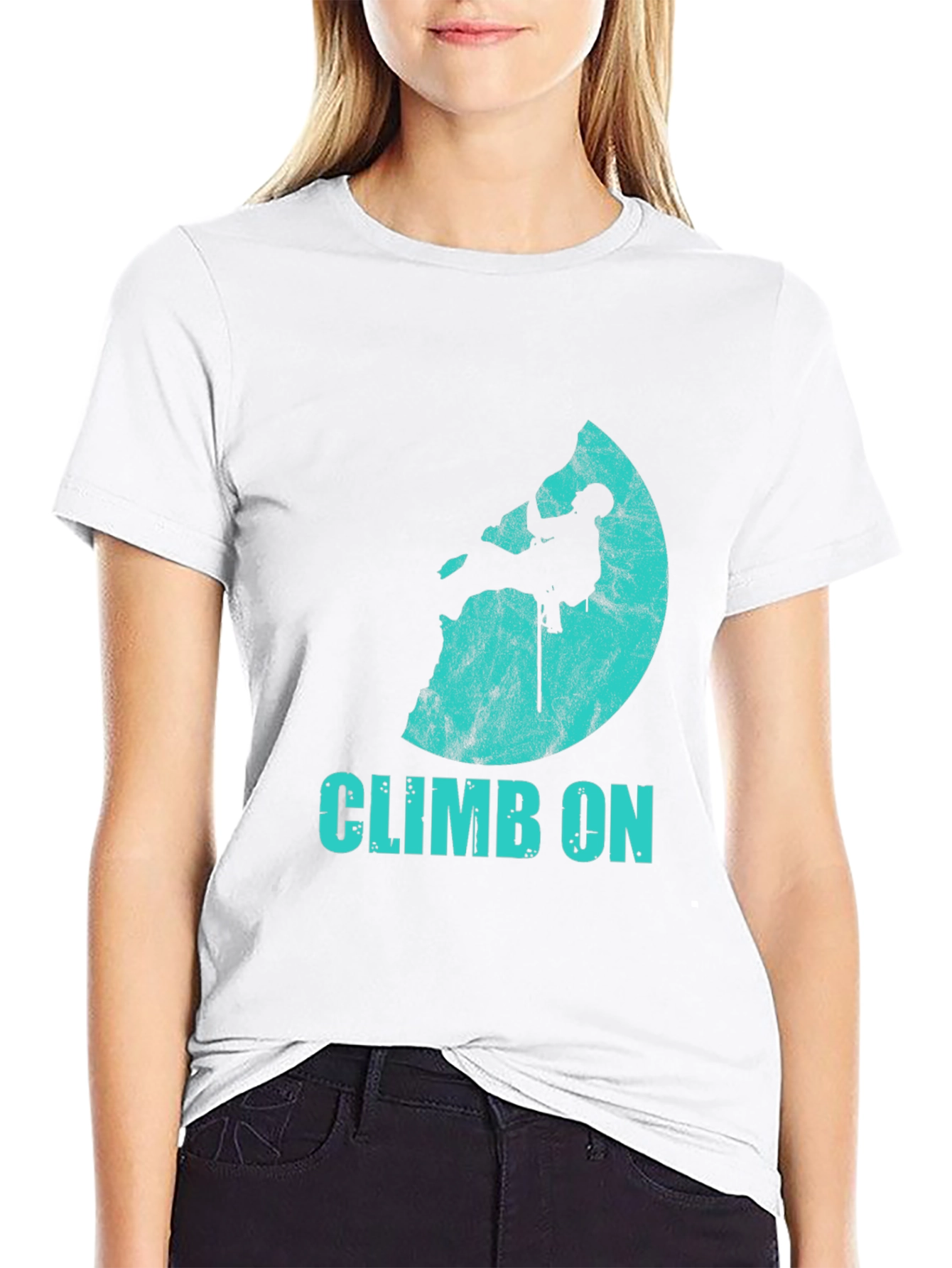 Climb On Graphic T-Shirt - Rock Climbing Tee