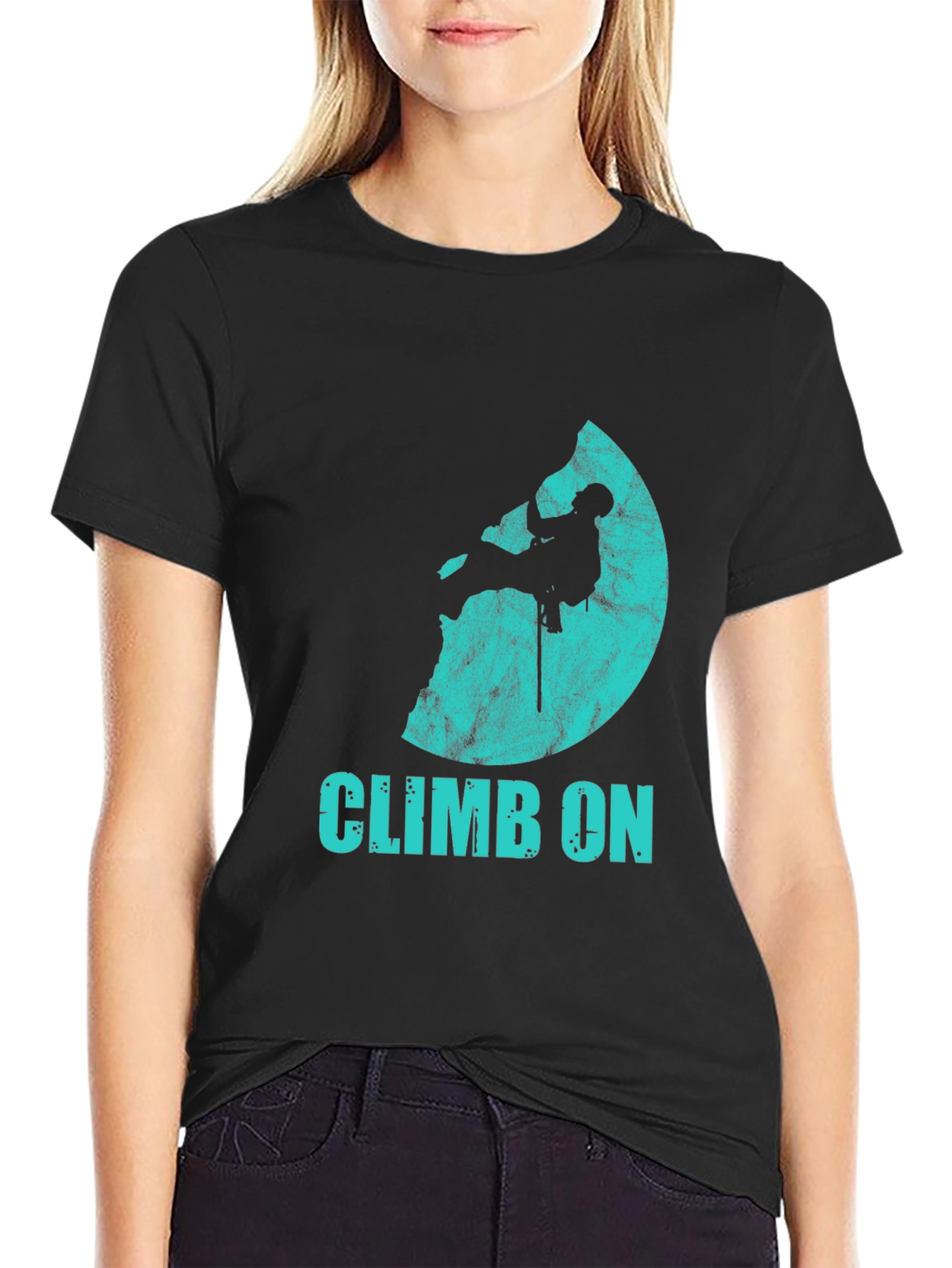 Climb On Graphic T-Shirt - Rock Climbing Tee