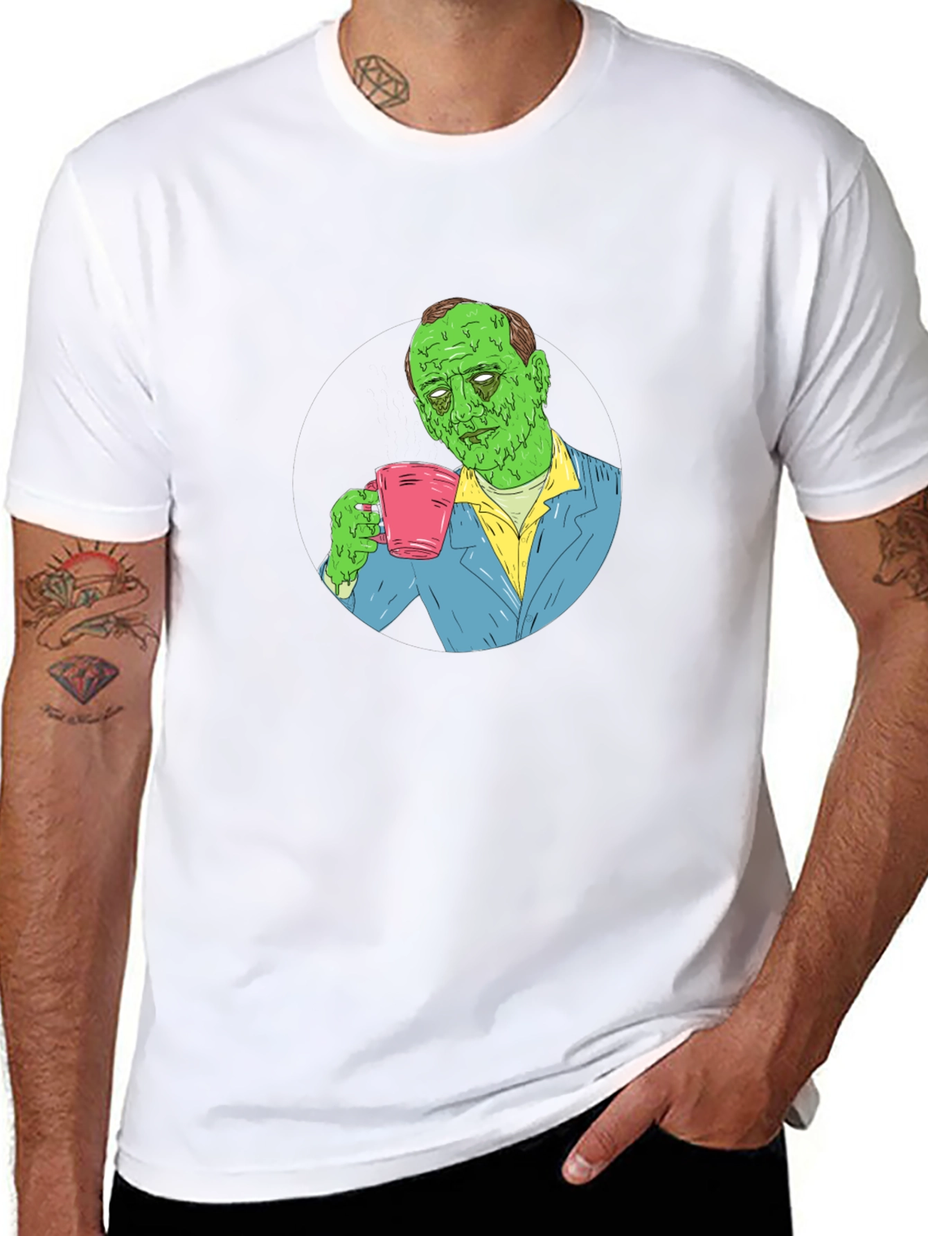 Zombie Coffee T-Shirt - Funny Graphic Tee