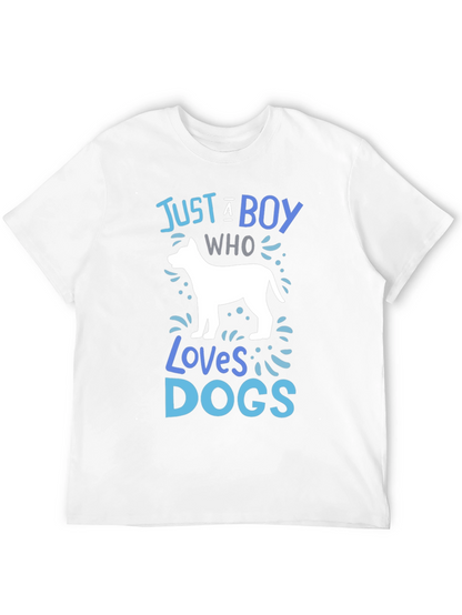 Boy Who Loves Dogs Graphic Tee