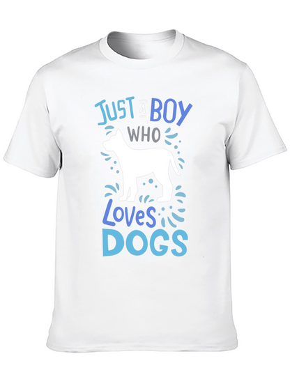 Boy Who Loves Dogs Graphic Tee