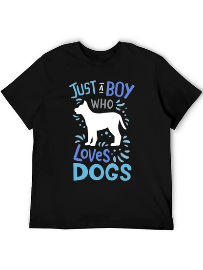 Boy Who Loves Dogs Graphic Tee