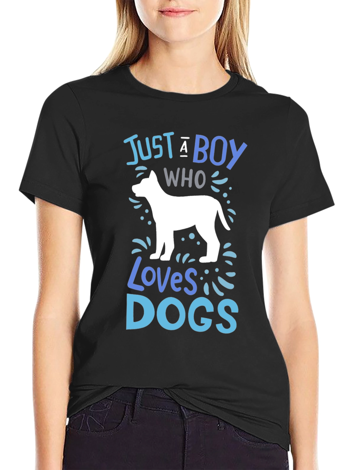 Boy Who Loves Dogs Graphic Tee