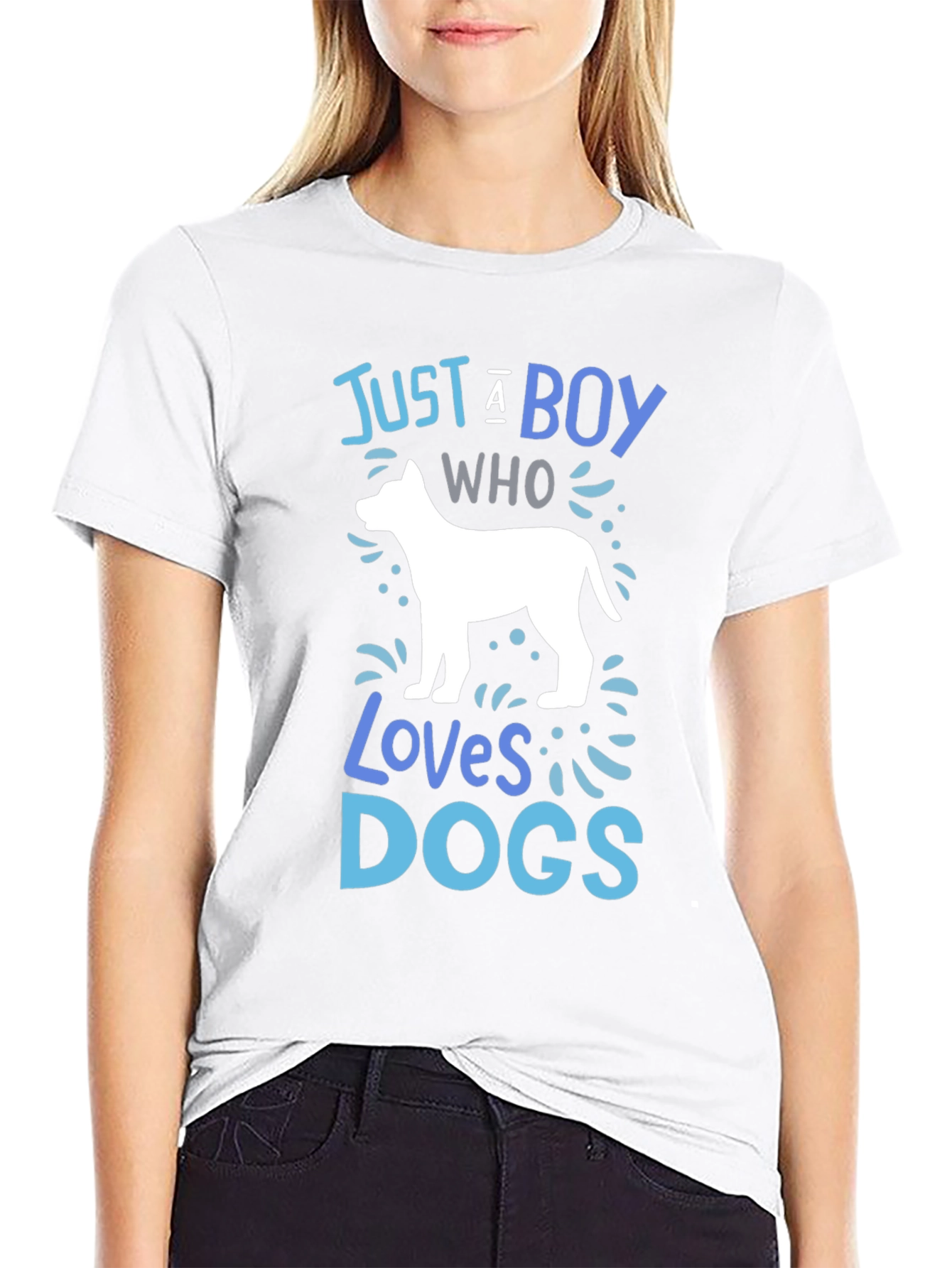 Boy Who Loves Dogs Graphic Tee