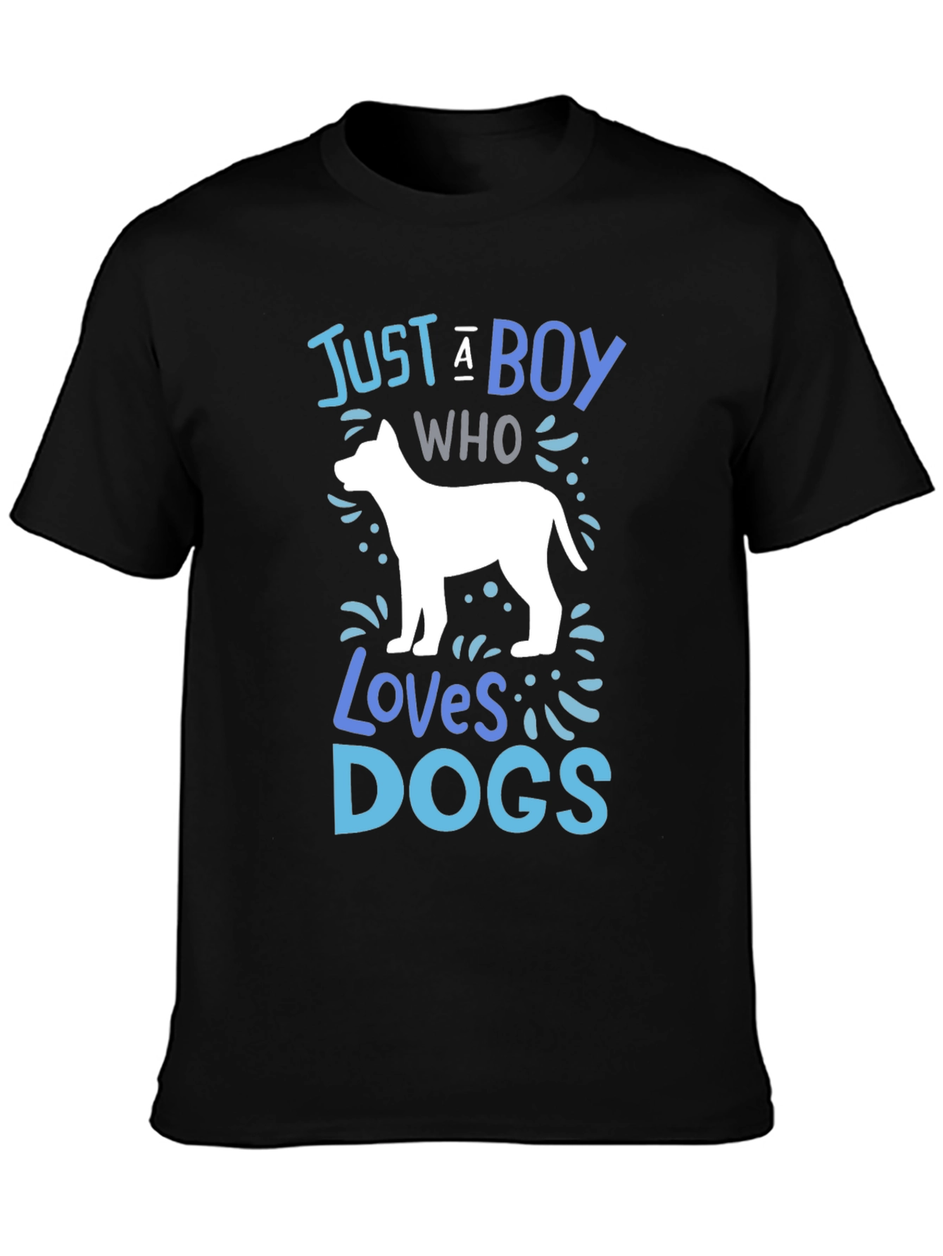 Boy Who Loves Dogs Graphic Tee