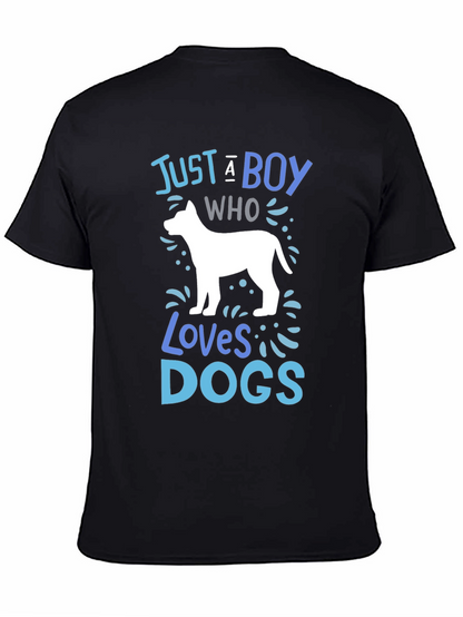 Boy Who Loves Dogs Graphic Tee