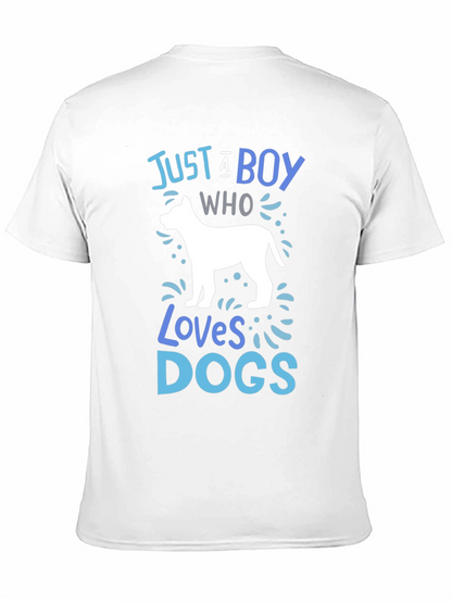 Boy Who Loves Dogs Graphic Tee