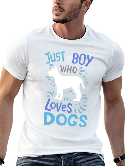 Boy Who Loves Dogs Graphic Tee